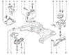 Кронштейн подушки (опоры) двигателя, правой 8200818975 RENAULT