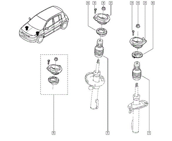 Подшипник верхней опоры 8200824774 Renault (RVI)