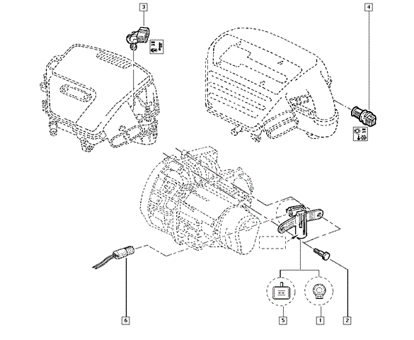 Датчик коленвала 8201040861 Renault (RVI)