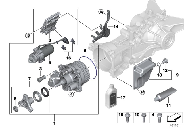 Масло трансмиссионное 83222413513 BMW