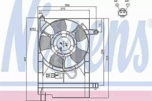 Вентилятор охолодження двигуна 85062