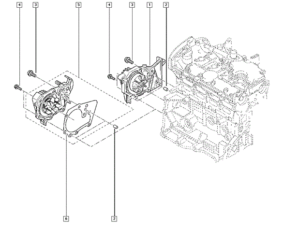 Водяной насос 8660003264 Renault (RVI)