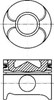 Поршня на 1 цилиндр, STD 8711790000 NURAL