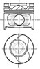 Поршень в комплекте на 1 цилиндр 2-й ремонт 8712340720 NURAL