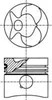 Поршень в комплекте на 1 цилиндр, STD 8717670000 NURAL