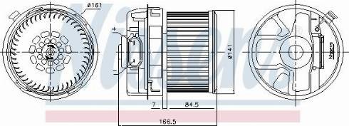Вентилятор печки 87351 NISSENS