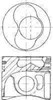 Поршня на 1 цилиндр, STD 8742100020 NURAL