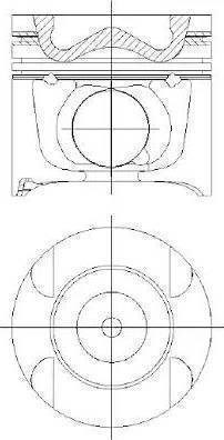 Поршень в комплекте на 1 цилиндр, 2-й ремонт (+0,50) 8742200710 Nural