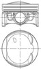 Поршня на 1 цилиндр, STD 8744380000 NURAL