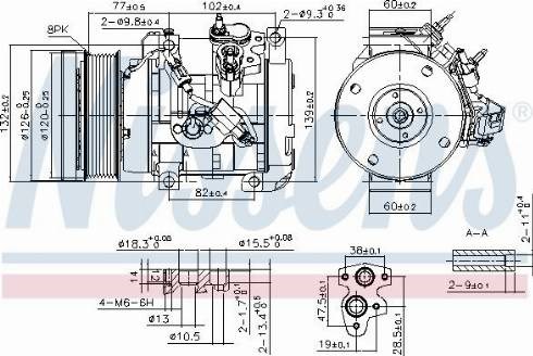 Компрессор климатической установки 890153 NISSENS
