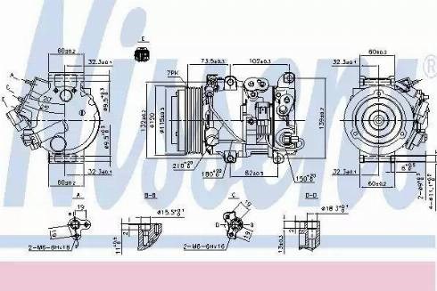 Nissens lexus компресор кондиціонера rx 350 06- 890158