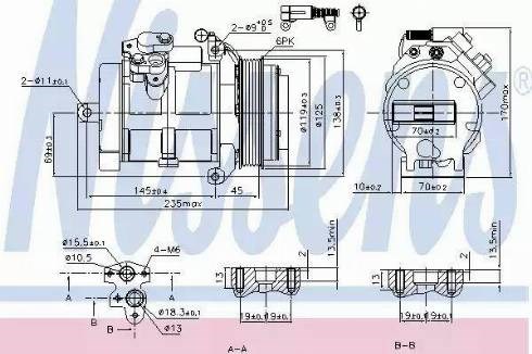 Насос кондиционера 89606 NISSENS