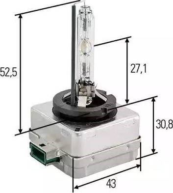 Лампочка ксеноновая 8GS009028311 HELLA