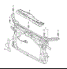 Суппорт радиатора в сборе Ауди A3