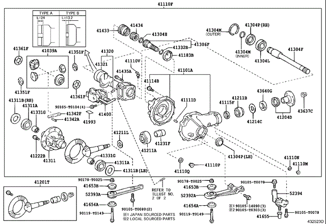 90366T0013 TOYOTA Подшипник хвостовика переднего моста наружный купить в Чернигов