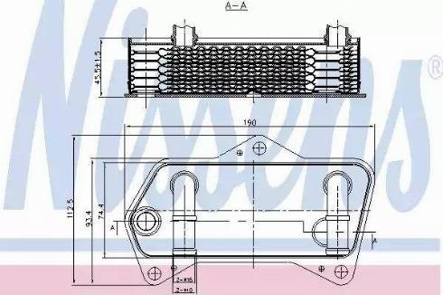 Радиатор АКПП 90653 NISSENS