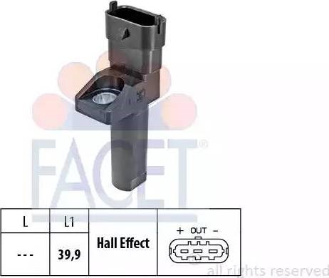 FACET 90654 Датчик коленвала в наличии Кривой Рог