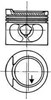 Поршня, 2-й ремонт (+0,50) 93872620 KOLBENSCHMIDT