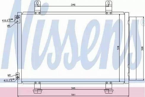 Трубопроводы и радиатор кондиционера 940079 NISSENS