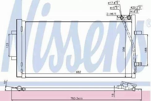 Радиатор охлаждения кондиционера 940255 NISSENS