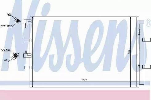 Трубопроводы и радиатор кондиционера 940330 NISSENS