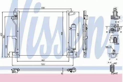 Конденсатор кондиционера 940337 NISSENS