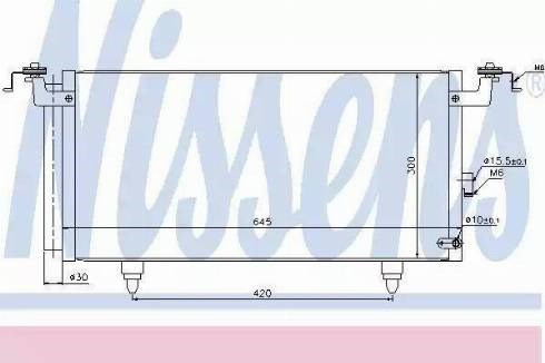 Радиатор системы охлаждения кондиционера 940399 NISSENS