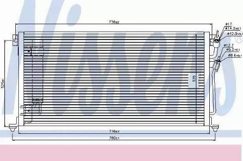 Трубопроводы и радиатор кондиционера 940439 NISSENS