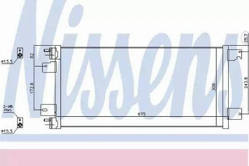 Трубопроводы и радиатор кондиционера 940701 NISSENS