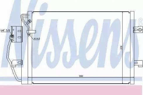 Конденсатор кондиционера 94373 NISSENS
