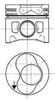 Поршень в комплекте на 1 цилиндр, STD 94428700 KOLBENSCHMIDT
