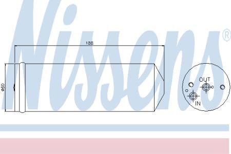 NISSENS 95065 Ресивер-осушитель кондиционера в наличии Винница