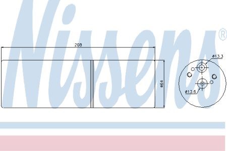 NISSENS 95231 Ресивер-осушитель кондиционера в наличии Чернигов