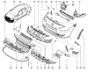 Накладка на передний бампер 960150011R RENAULT