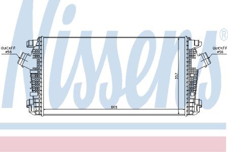 NISSENS 96557 Радиатор интеркуллера в наличии Сумы