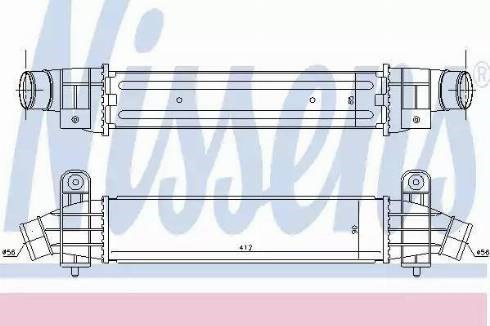 NISSENS 96702 Радиатор интеркуллера в наличии Харьков
