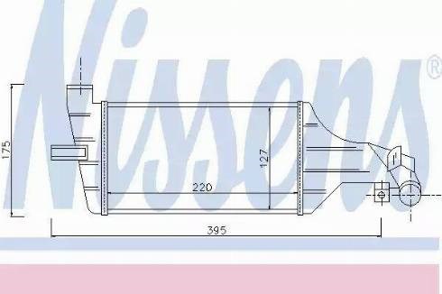 Радиатор интеркуллера 96789 NISSENS
