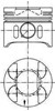 Поршень в комплекте на 1 цилиндр, STD 97409600 KOLBENSCHMIDT