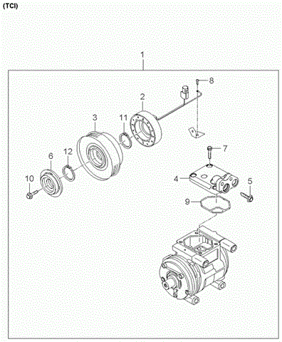 Шкив компрессора кондиционера 976432D600 HYUNDAI