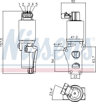 Клапан рециркуляции отработавших газов EGR 98170 NISSENS