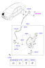 Водяной бачок омывателя стекла Hyundai SOLARIS