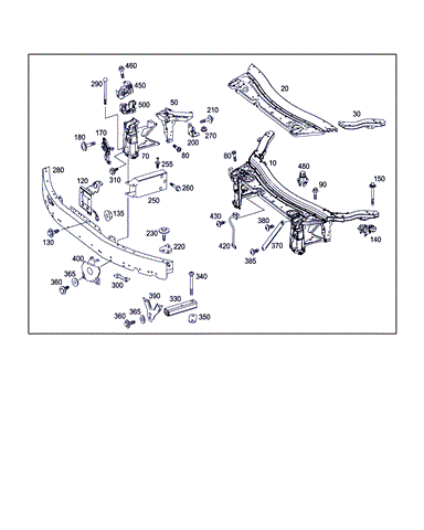 Замок крышки капота A2048800260 MERCEDES