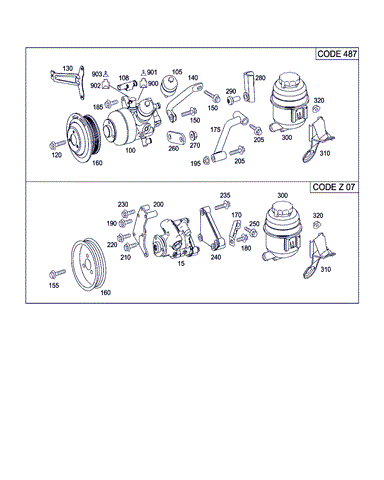 Бачок и трубопроводы A2214660102 MERCEDES