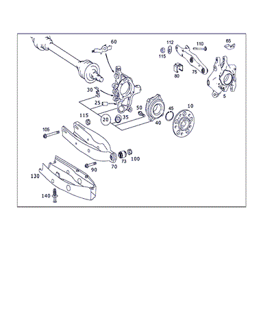Задний подшипник A2309810127 MERCEDES