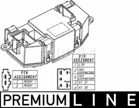 Реостат ABR56000P MAHLE