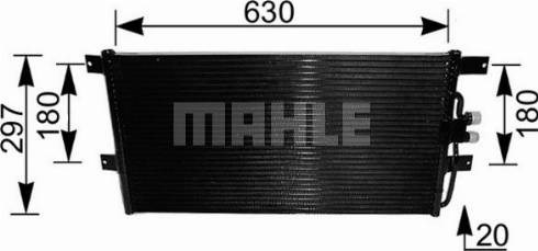 Радиатор системы охлаждения кондиционера AC217000S MAHLE