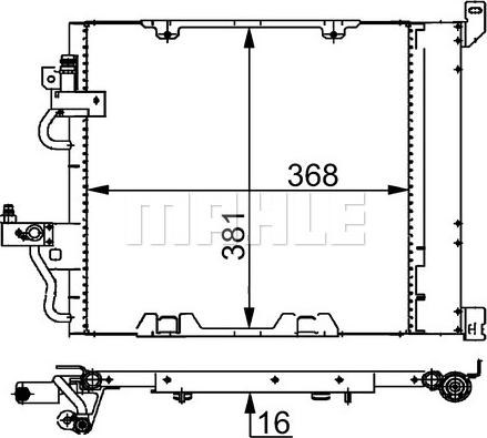 Конденсер AC376000S MAHLE