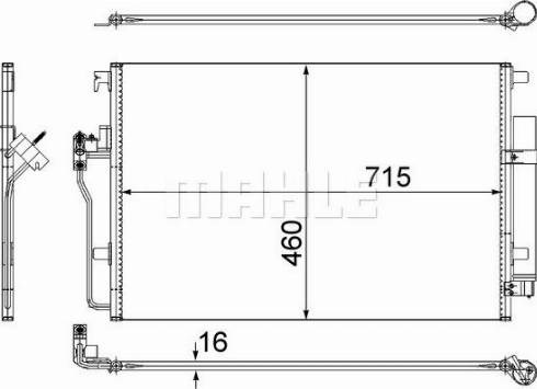 Конденсер Mercedes Sprinter 2 4,6-t