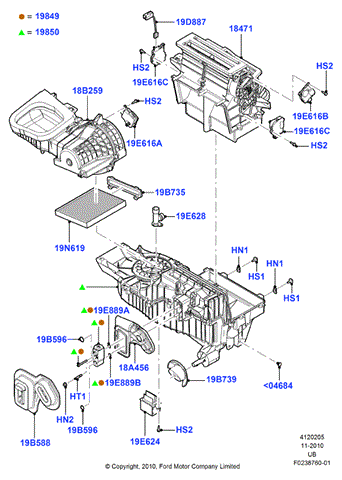 FORD AE9Z19N619A Фильтр салона в наличии Чернигов