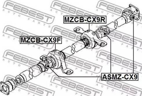 Хрестовина карданного валу 24x64 ASMZCX9